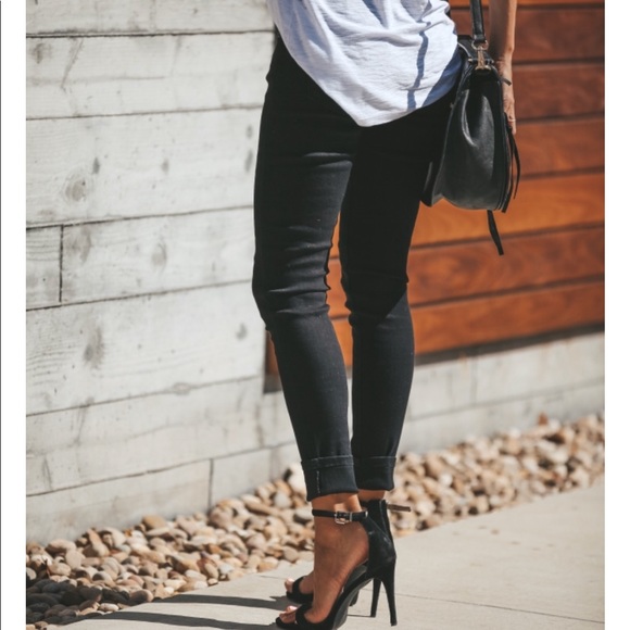 NWT Kan Can High Rise Black Basic Skinny Jeans Pants Bottom - Picture 3 of 8